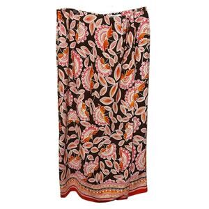 VTG Judith Hart Women Maxi Wrap Skirt 14 Multicolor Paisley Floral Y2K Boho‎